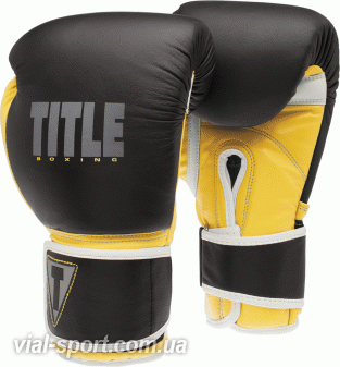 Боксерські рукавички Title Gel Command Boxing Gloves Black Yellow